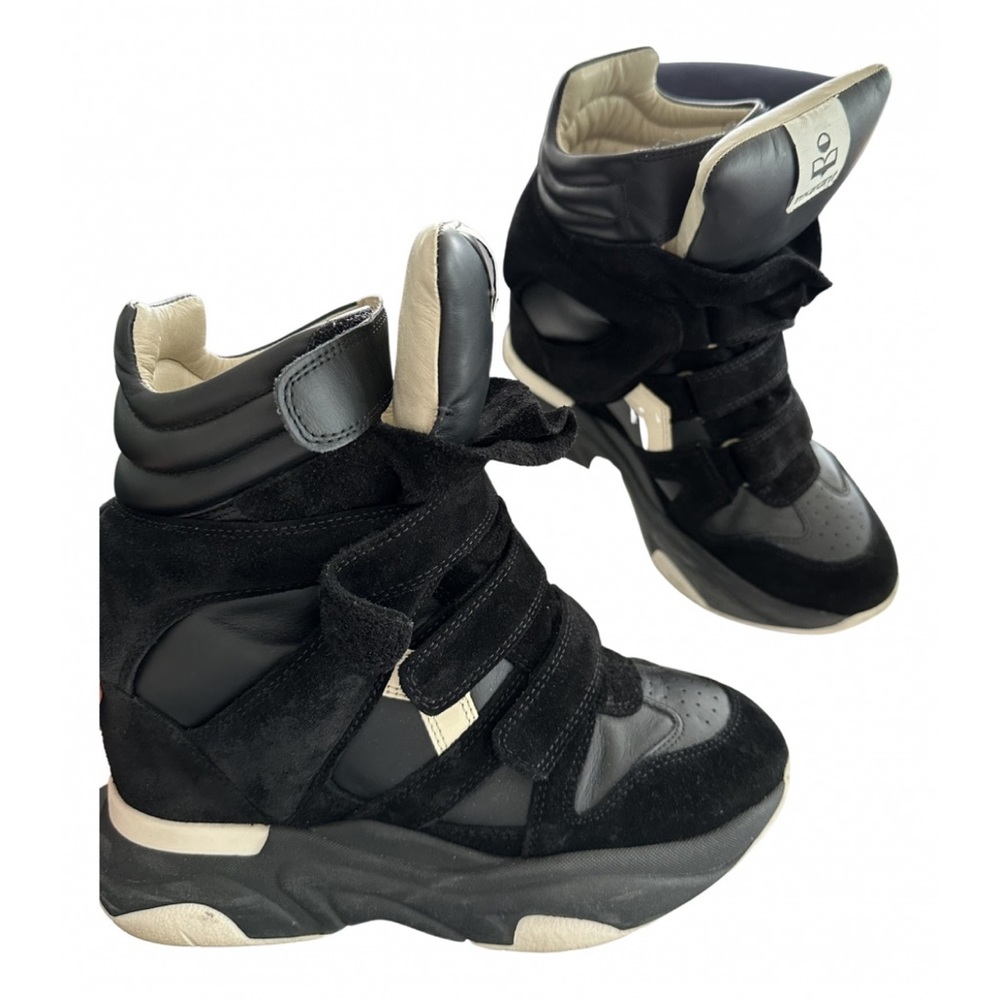 SOLD Isabel Marant Balskee Leather Hightop Sneakers